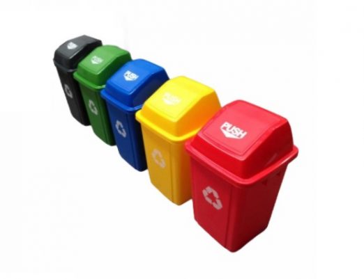 Contenedor de Basura con Tapa Push 60 LT